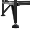 Breighton Home 44.75" Xtra Storage 4 Tier Folding Metal Shelves with Set of 4 Deluxe Extension Shelves in Black - 4 of 4