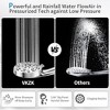Itopfox High Pressure 8-Mode Handheld Shower Head with Stainless Steel Hose and Adjustable Bracket, Built-in Power Wash for Tub and Tile Cleaning - 4 of 4