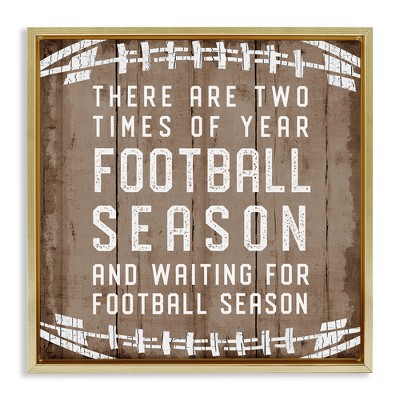 Stupell Industries Time of Year Football Season, 25" x 25"