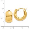 Black Bow Jewelry Wide Puffed Hoops in 14k Yellow Gold, 17mm (5/8 Inch) - 4 of 4