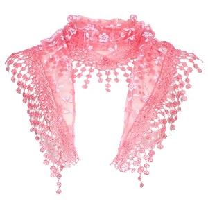 INSPIRE CHIC Lace Mantilla Tulle Triangle Head Covering Church Veil Scarves 1Pc - 1 of 4
