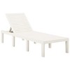 vidaXL Sun Lounger Plastic White - 2 of 4