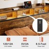 WOWLIVE Twin/Queen/Full/King Size Bed Frame with Storage Headboard, Platform Bed with Drawers & Charging Station, HB06 - 4 of 4