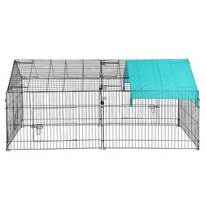 BestMassage Chicken Coop Outdoor Pet Playpen Chicken Run Rabbit Cage with Weatherproof Cover - 1 of 4
