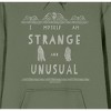 Beetlejuice I Myself Am Strange and Unusual Men's Olive Green Graphic Hoodie - 2 of 2