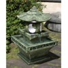 25.25" Pagoda Lantern Water Fountain with Lights Green - Hi-Line Gift - image 3 of 3
