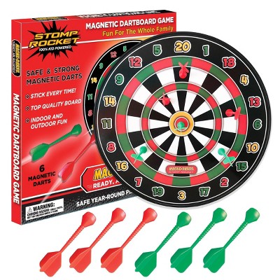 Toy Time Kids' Magnetic Roll-up Dart Board And Bullseye Game With