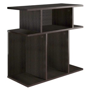 Monarch Specialties Accent Table Side End Nightstand Lamp Living Room Bedroom Laminate Brown Contemporary Modern - 1 of 4