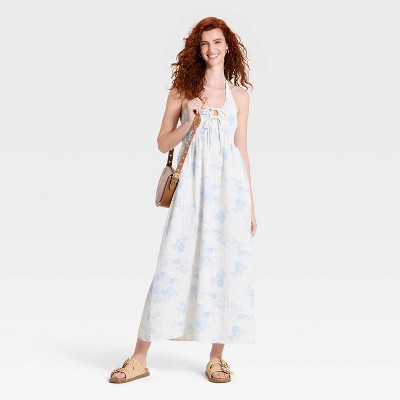 Женские платья Universal Thread Women's Printed Maxi Sundress - Universal Thread™ Cream S — фото 2