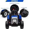Garvee 12V Kids Electric Tractor with Trailer Remote Control 7-LED Lights MP3 Player and EVA Tires - 4 of 4