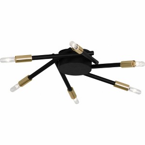 Robert Abbey Lighting Thatcher 6 - Light Flush Mount in  Modern Brass - 1 of 1