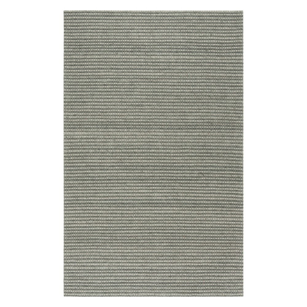 5'X8' Solid Woven Area Rug Gray/Ivory - Safavieh