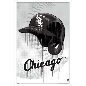 Trends International MLB Chicago White Sox - Drip Helmet 22 Framed Wall Poster Prints - 1 of 4