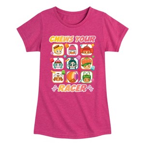 Girls' - Disney - Chews Your Racer Fitted Short Sleeve Graphic T-Shirt - 1 of 4