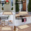 Christmas Area Rug, Holiday Carpet with Bells, Holly Berry & Ribbon Garland Design, Festive Throw Rug for Living Room, Bedroom - 4 of 4