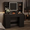 Makeup Vanity, 41" Dressing Table With Mirror And Bench, 5 Drawers, 6 Shelves, Adjustable 3 Color Light Dressing Table for Bedroom - 3 of 4