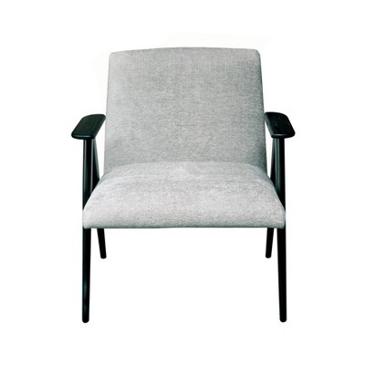 Chico Chenille Accent Chair Gray/Black - Safavieh