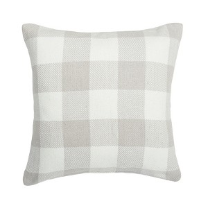 C&F Home 18" x 18" Franklin Pebble Gingham Check Woven Throw Pillow - 1 of 3