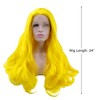 Unique Bargains Women Long Natural Curly Lace Front Wigs with Wig Cap 24" 1PC - 2 of 4