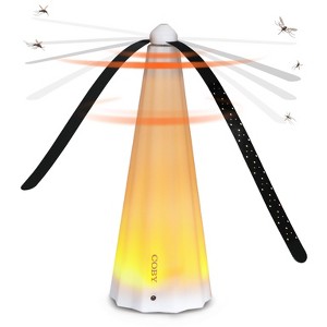 COBY Fly Repellent Fan, Outdoor & Indoor Fly Fan, Eco-Friendly Portable Fly Catcher with Soft-Touch Blades - 1 of 4