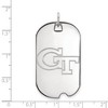 Black Bow Jewelry 14k White Gold Georgia Tech Yellow Jackets NCAA Large Pendant - 2 of 3