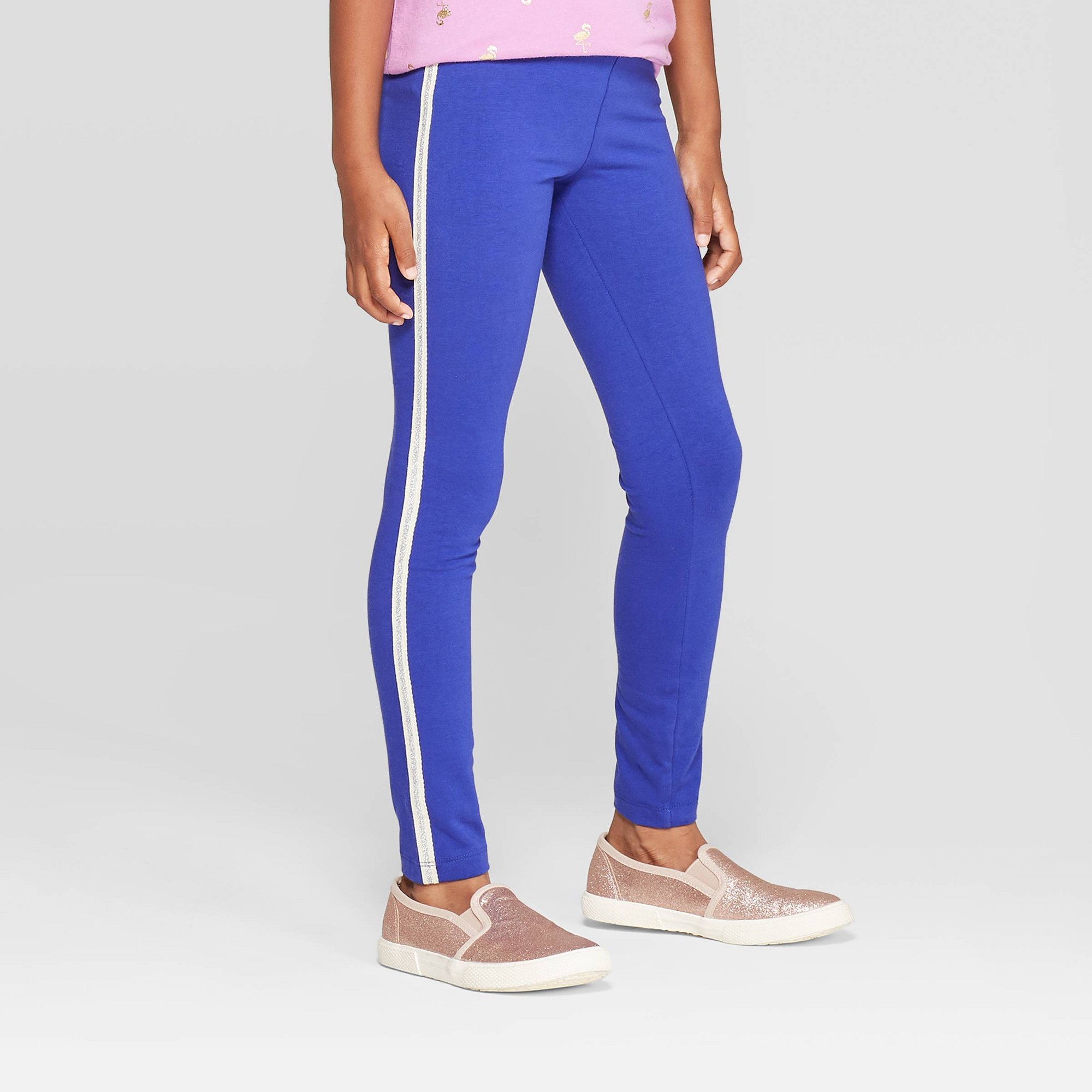 GIRL'S SIDE STRIPE LEGGINGS