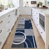 Geometric Abstract Washable Rug - Non-Slip Ultra-Thin Modern Carpet for Living Room, Bedroom, Dining Room - Stain Resistant - 4 of 4