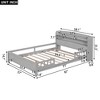 NicBex Full/Twin Size Platform Bed with Storage Headboard,Built-in LED Lights and Guardrail for Adults/Boys/Girls - 3 of 4