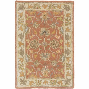 Hauteloom Caesar Hand Tufted Burnt Orange 1124 Wool Carpet - 1 of 4