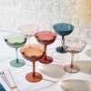 The Wine Savant Muted Colored Champagne & Cocktail Glasses, Beautiful Addition to Home Bar with a Unique Style & Decor - 6 pk - image 4 of 4