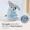 Bearington Baby Waggles Plush Stuffed Animal Blue Puppy Dog Shaker Toy Ring Rattle, 5.5 In - 2 of 4