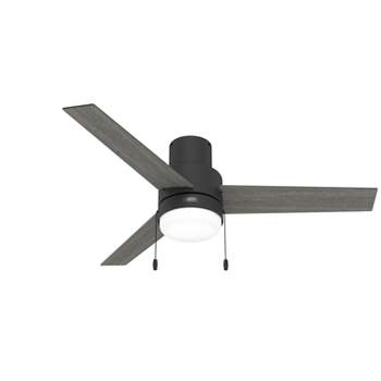52" Brunner Low Profile Ceiling Fan with Light Kit and Pull Chain (Includes LED Light Bulb) - Hunter Fan