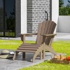 WestinTrends Dylan HDPE Outdoor Patio Adirondack Chair with Ottoman (2-Piece Set) - 2 of 4