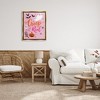 Stupell Industries Creep It Real Pink Halloween Phrase Black Framed Floater Canvas Wall Art - 2 of 4