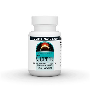 Copper 3 mg by Source Naturals, Inc.  -  60 Tablet - 1 of 3