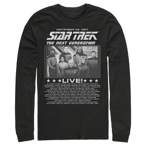 Men's Star Trek: The Next Generation Concert Poster Long Sleeve Shirt - 1 of 4