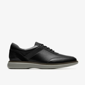 Clarks Mens Brantin Style Black Leather Shoes 9.5 Wide : Target