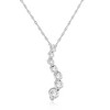 Pompeii3 1/2ct Diamond Journey Pendant 14K White Gold - 3 of 4