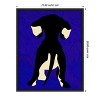Amanti Art Blue Backdrop Dog Silhouette by Kintsugi99  Framed Canvas Wall Art - 3 of 4