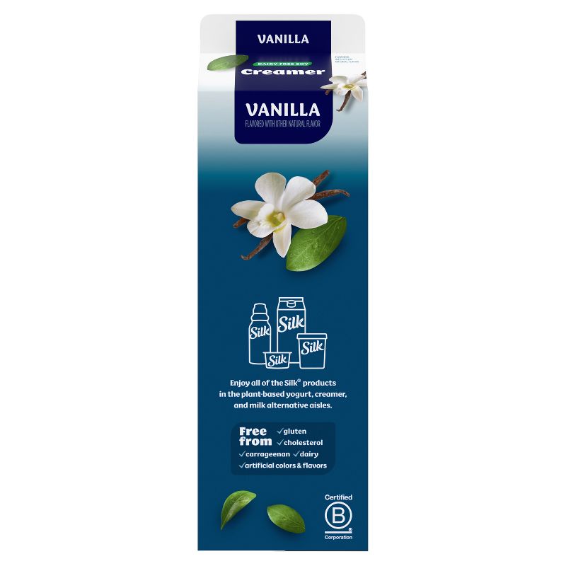 Silk Vanilla Soy Creamer - 32 fl oz (1qt), 4 of 8