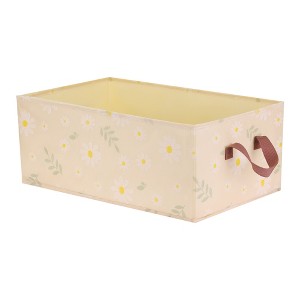 Unique Bargains Fabric Collapsible Printed Storage Bins with Handles - 1 of 4