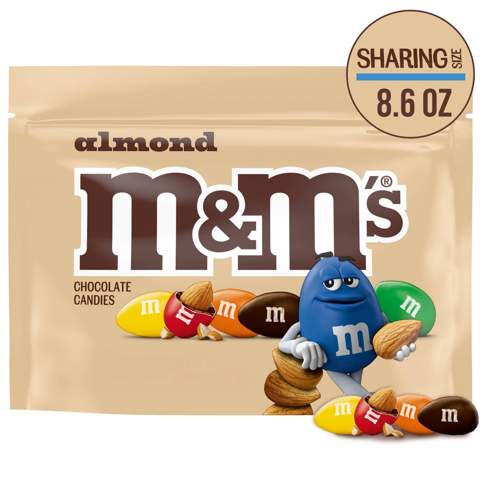 M&M's Almond Milk Chocolate Candy, Sharing Size  - 8.6oz