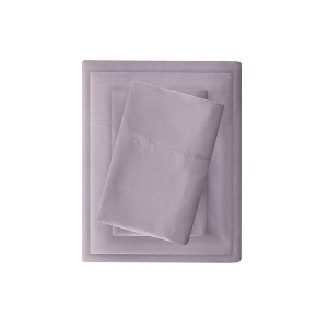 Gracie Mills Hugo Deep Pocket Brushed Microfiber Sheet Set with 3M Moisture Wicking - 1 of 4
