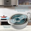 Itopfox Plastic Mixing Bowls Set of 8 with Measuring Cups, Colander & Sifter, Nesting for Storage, Great for Cooking, Baking & RV Camping, BPA-Free - 3 of 4