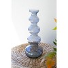 Small Glass Bubble Vase – Blue – 13.5" Tall Decorative Accent by Kalalou - 2 of 4