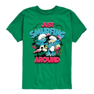 Boys' - Smurfs -  Short Sleeve Graphic T-Shirt - 1 of 4