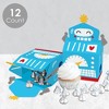 Big Dot of Happiness Gear Up Robots - Treat Box Party Favors - Birthday Party or Baby Shower Goodie Gable Boxes - Set of 12 - 3 of 4