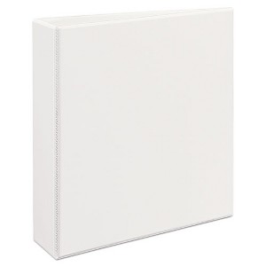 Avery Heavy-Duty View Binder with DuraHinge and One Touch EZD Rings, 3 Rings, 2" Capacity, 11 x 8.5, White - 1 of 4