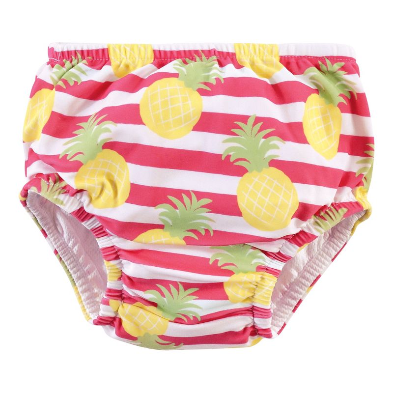 Hudson Baby Infant and Toddler Girl Swim Diapers, Tropical Floral, 5 of 6