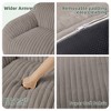 LIKEPAY Oversize Faux Rabbit Fur Single Bean Bag Sofa with Arms for Living Room, Bedroom, Gaming room - 4 of 4